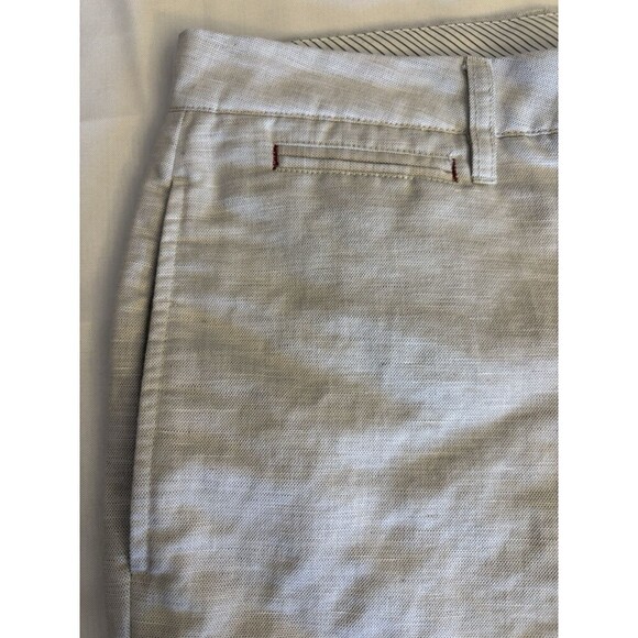 UNTUCKIT Paumanok Linen Blend Shorts Size 36 Chino Khaki Preppy Golf Beach Flex - Picture 5 of 13